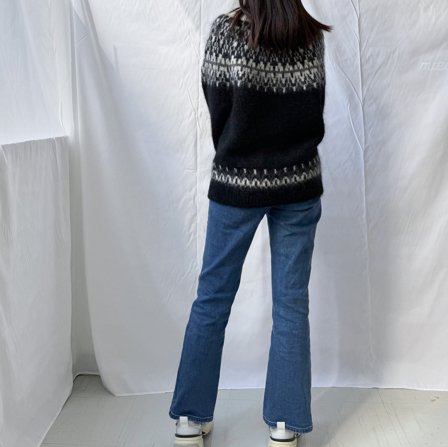 モヘアウールノルディックニットプルオーバー / YONETOMI NEW BASIC