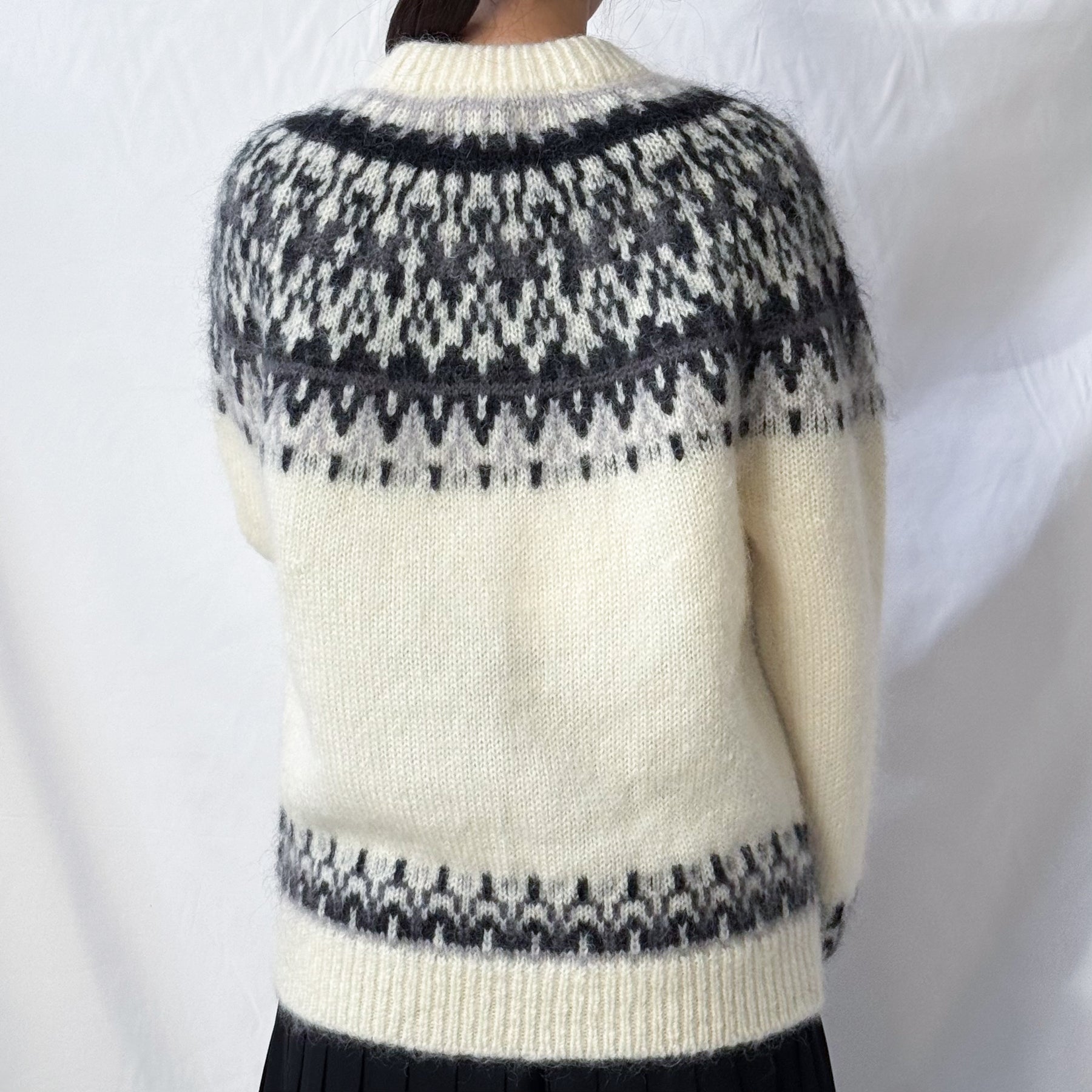 モヘアウールノルディックニットプルオーバー / YONETOMI NEW BASIC