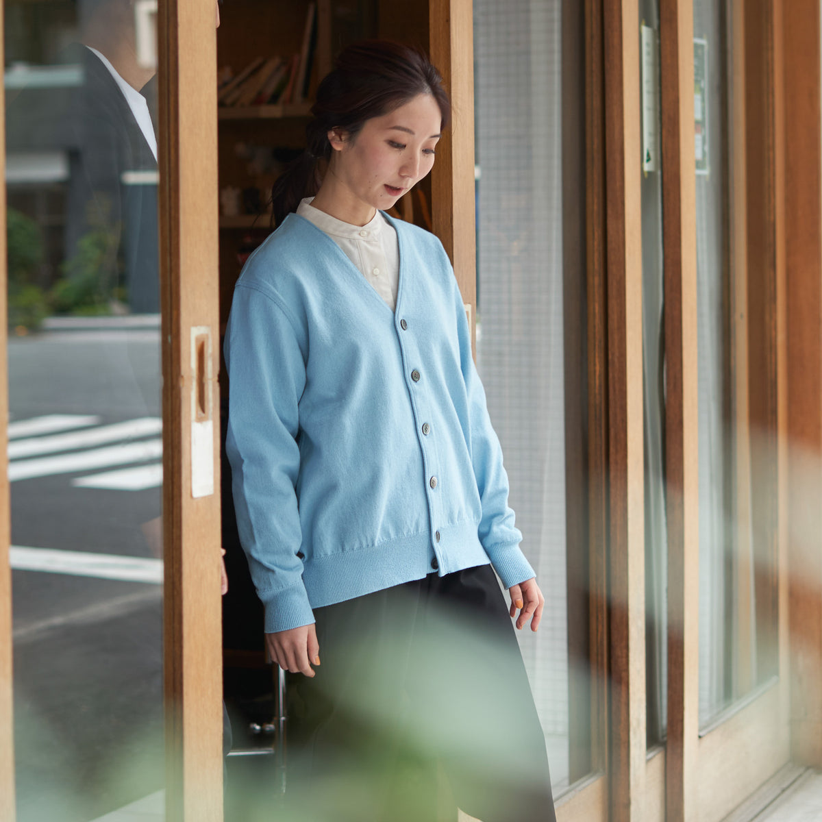 特価品セ ウエイブコットンニットカーディガン / BASIC NEW YONETOMI トップス
